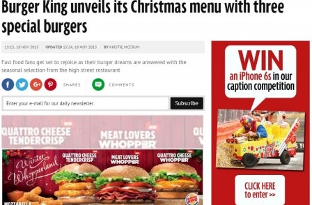 Daily Mirror resorts to making journalists sell burgers 